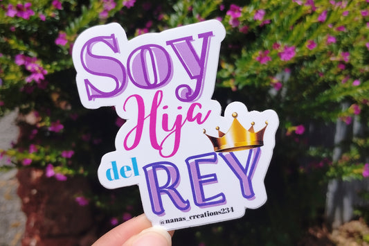 Stickers "Soy Hija del Rey" PREMIUM