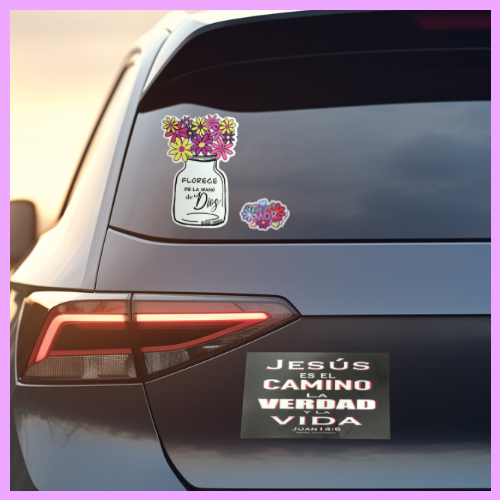 Bumper Sticker Florece de la mano de Dios