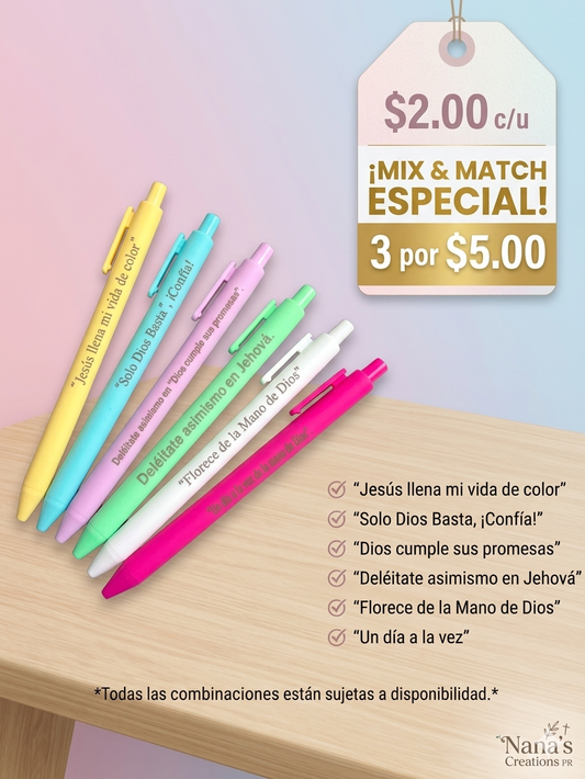 Bolígrafos “Palabras de Vida".
