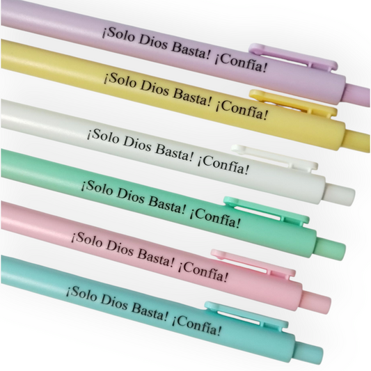 Bolígrafos con Propósito- Solo Dios Basta