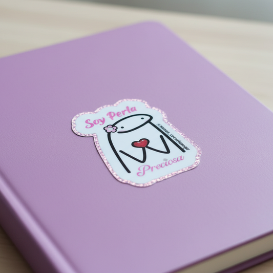 Soy Perla Preciosa (Sticker Glitter Premium)