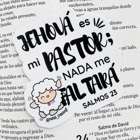 Sticker Salmos 23 | Sticker Cristiano | Sticker Bíblico | Nana's Creations PR