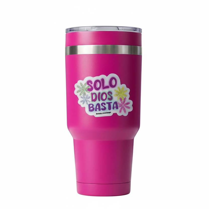 Sticker "Solo Dios Basta" Glitter