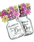 Bumper Sticker Florece de la mano de Dios