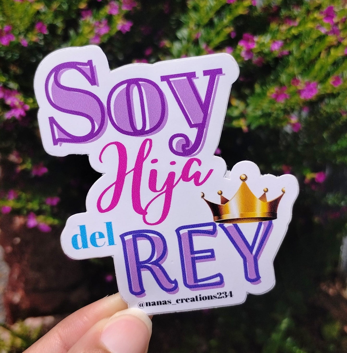 Stickers "Soy Hija del Rey" PREMIUM