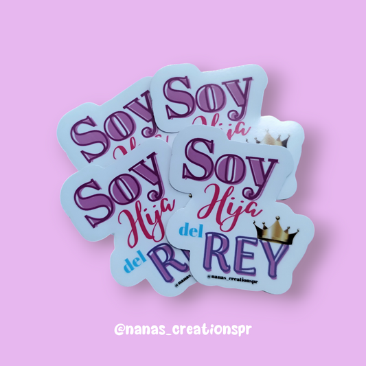 Stickers "Soy Hija del Rey" PREMIUM