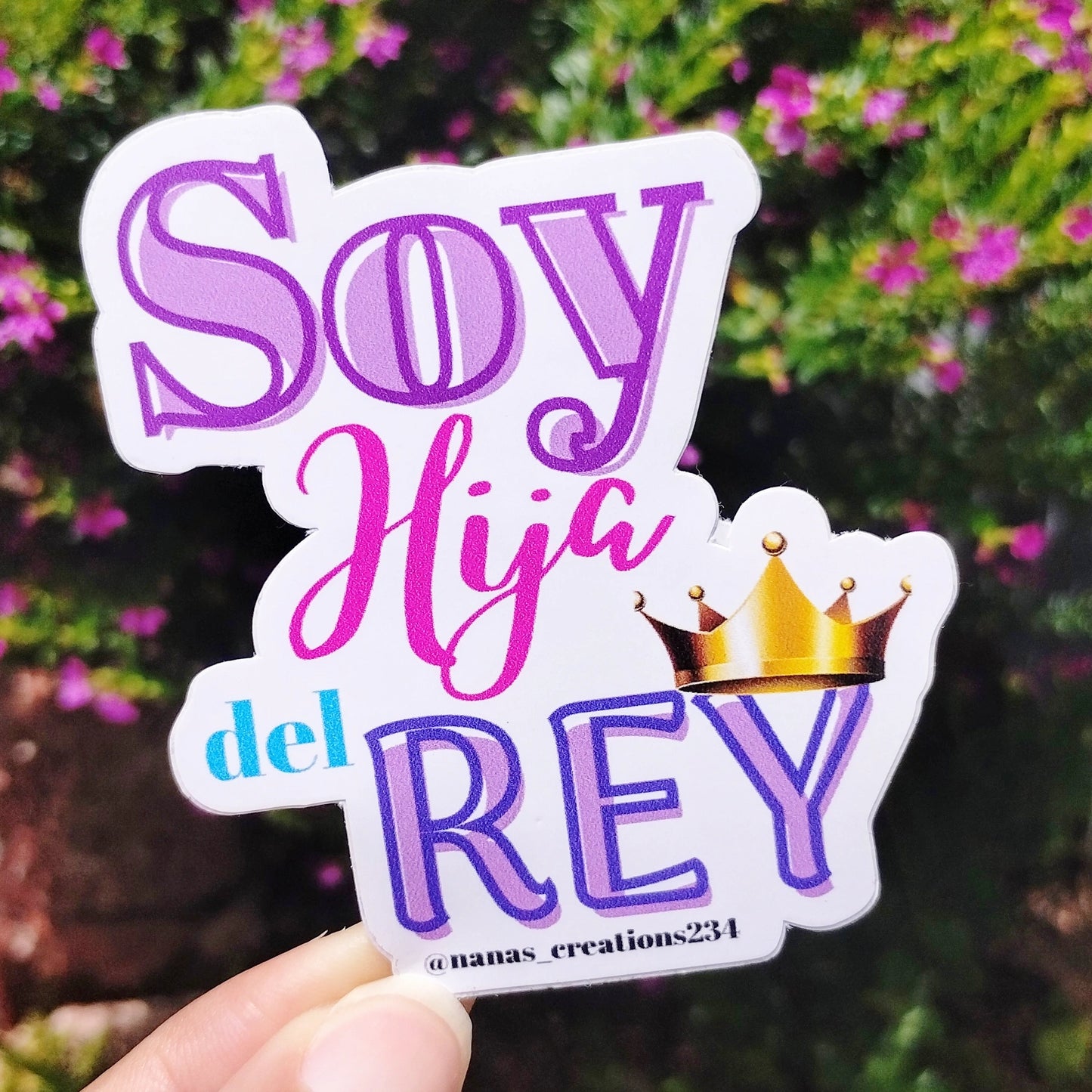 Pegatinas "Soy Hija del Rey" PREMIUM