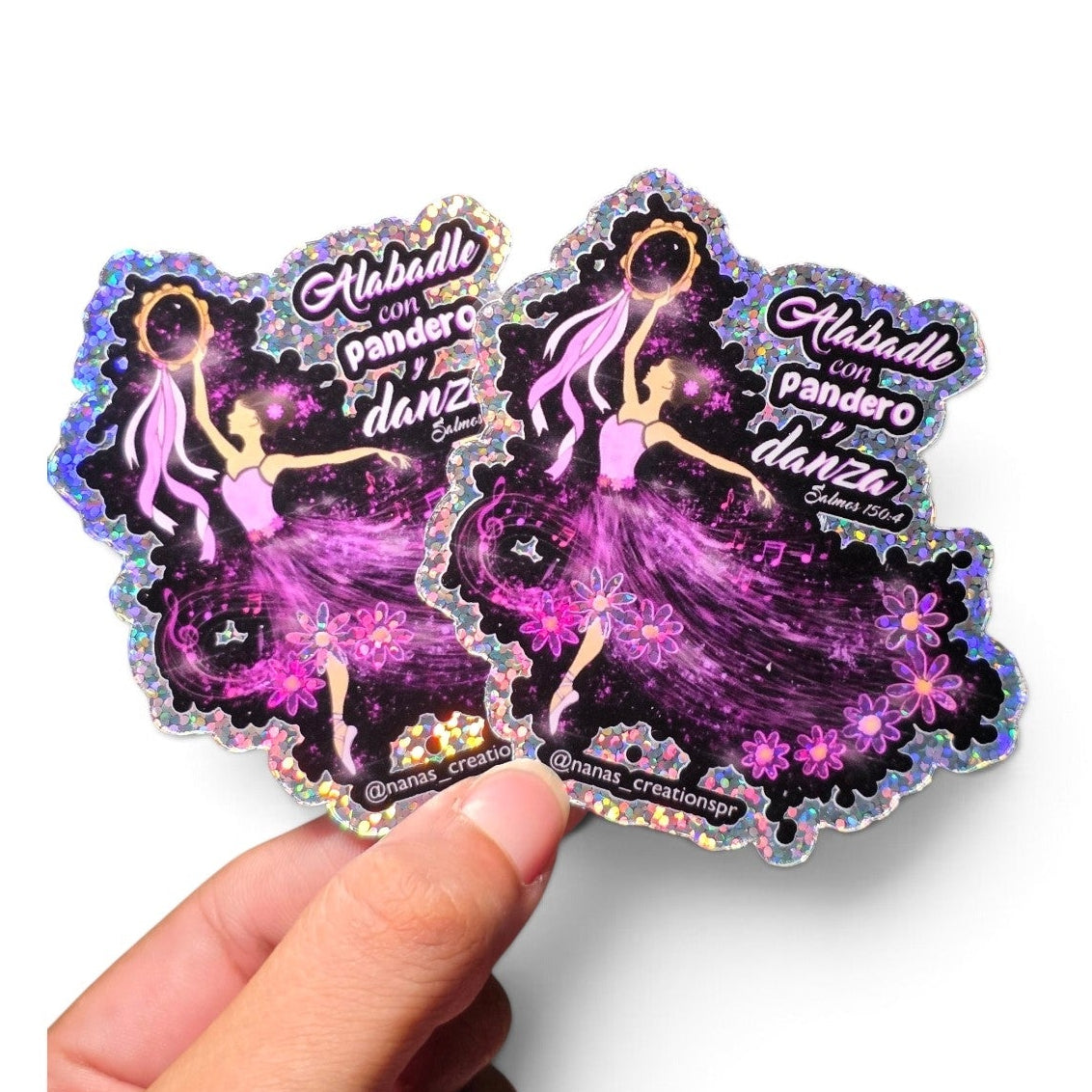 Sticker "Alabaldle con pandero y danza". Salmos 150:4