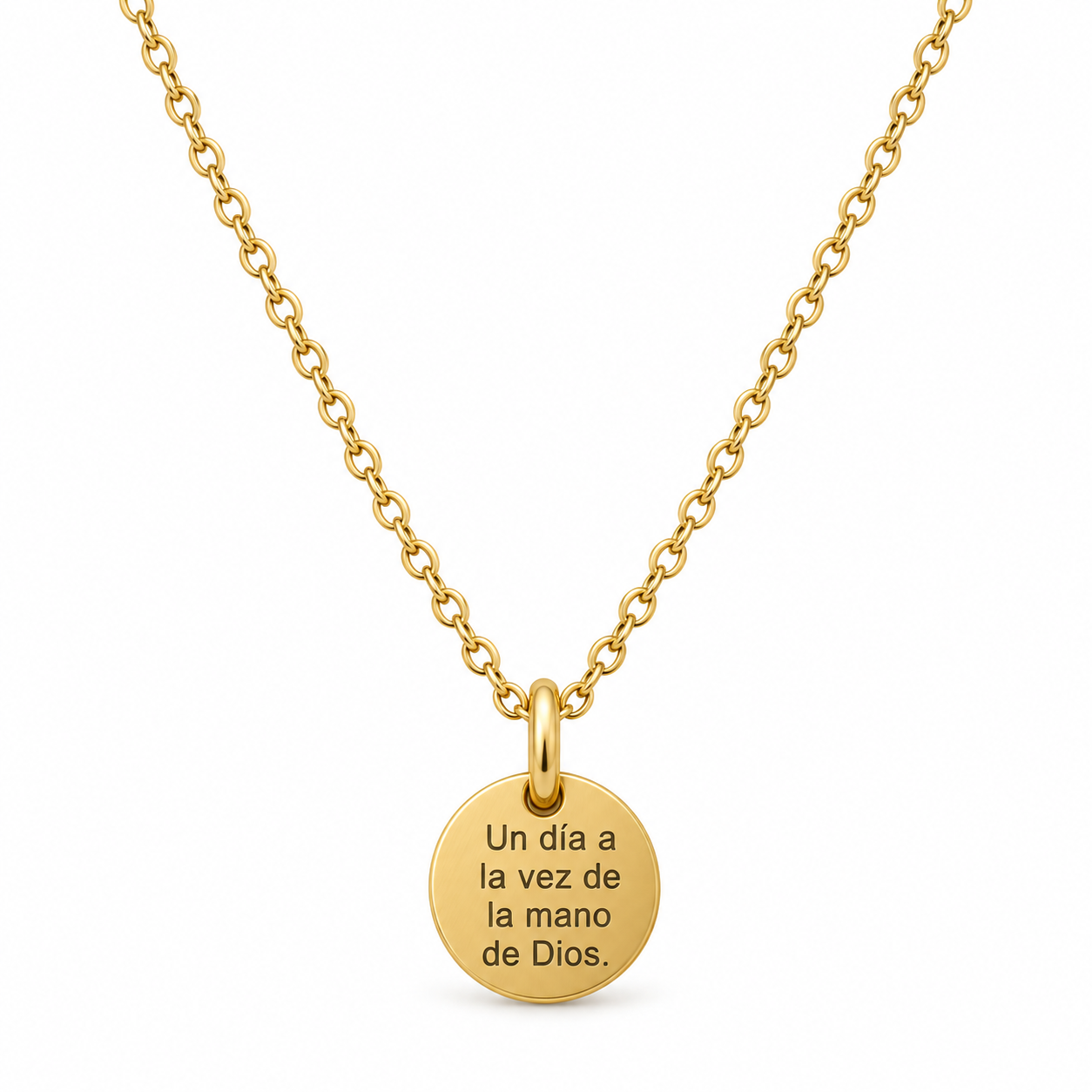 Collar "Un día a la vez de la mano de Dios".
