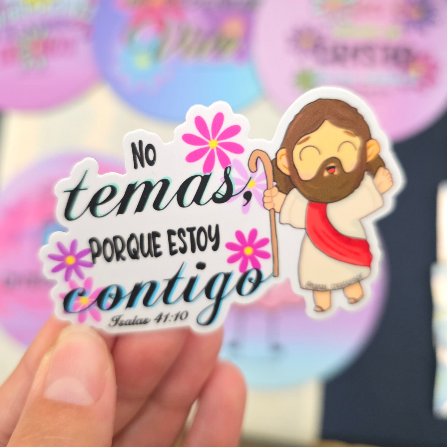 Stickers Premium "Isaías 41:10"