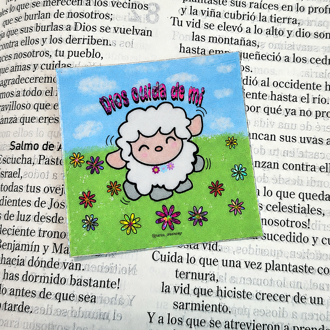 Dios cuida de mí - Sticker Premium 2"
